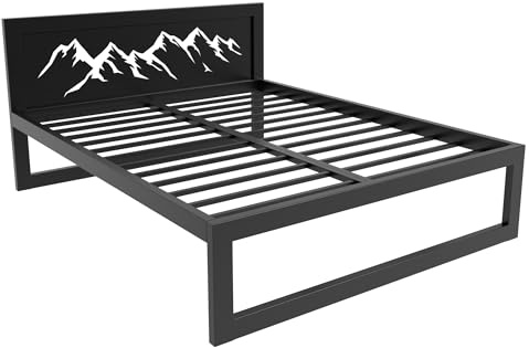 MetaloPro Metallbett Ryka Standard Muster 1 180x200 cm – Extreme | Hochwertiges Metall, ideal für Schlafzimmer und Gästezimmer, einfach aufzubauen, besonders design und durchweg quietschfrei