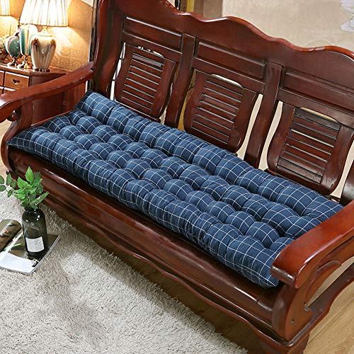 Outdoor Bankauflage 160x55 cm Weich Rechteckig Garten Sitzkissen für Metall/Holz Bänke Bequeme Schaukel Stuhlkissen für 2-3 Sitzer Lounge Wetterbeständig