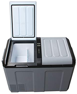 LRFVADW Mini Fridge 52L Car Refrigerator, Dual-use, Double Door Compressor, / Freezer 12V 24V