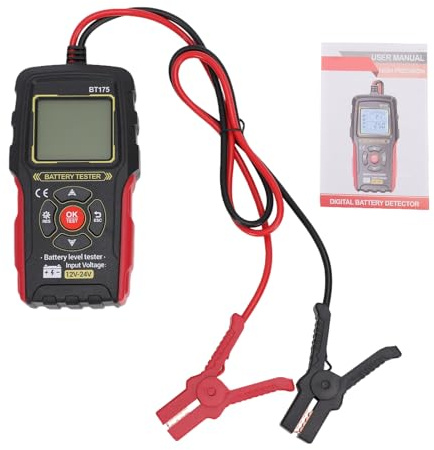 OPPWONG Analizzatore Batteria 12V 24V Tester Batteria 12V 24V Test Preciso con una Chiave per Resistenza Alla Vita Capacità di Scarica di Tensione con Display Retroilluminato HD