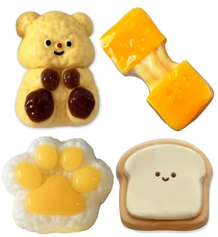 Goorder 4Pcs Squishy Toy, Juguete Antiestrés Taba Squishes Fidget Toy, Regalos Cumpleaños Squeeze para Adultos, Regalos Alumnos Primaria Mochi Juguetes Squeeze Kawaii