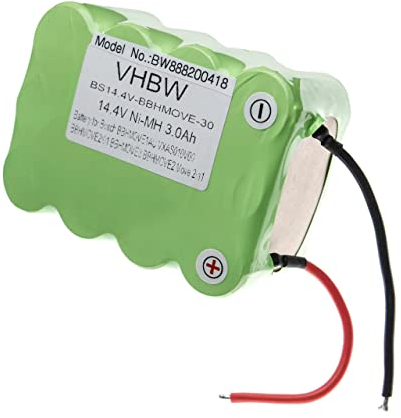 vhbw Akku kompatibel mit Shark EV729, Pet Perfect Bagless, FM26K, SV70, SV70ZN, SV70 Pet Perfect, SV719 Staubsauger (3000 mAh, 14,4 V, NiMH)