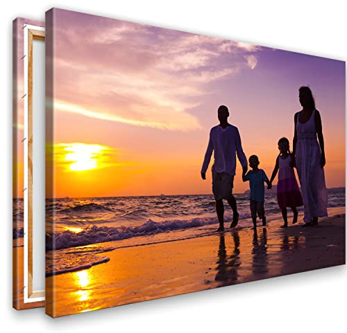 KL KUNSTLAB Ihr Foto auf Leinwand 90x60 cm SOFORT ONLINE Upload Ihr eigenes Bild auf Leinwand mit Holzrahmen - Wandbild mit Wunschmotiv - Persönliches Kunstdruck