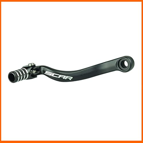 SCAR Folding Gear Shift Lever Shifter Pedal Forged Compatible with KTM XCF XCFW XC XCW SIX Days SX SXF EXCF EXC TPI 250 300 350 11-26 Husqvarna FC FE 17-26 TE TX 125 250 300 14-26 GasGas - Black