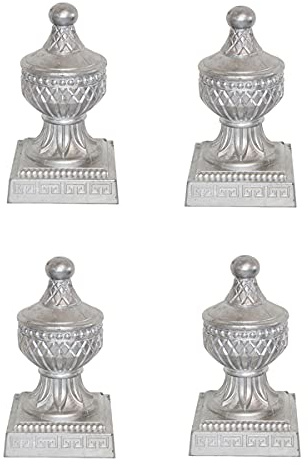 CLLX 4 X Chapeau Poteau Bois Chapeau Poteau Bois en Forme De Pyramide en, D'aluminium, pour Poteaux en Bois,150x150mm
