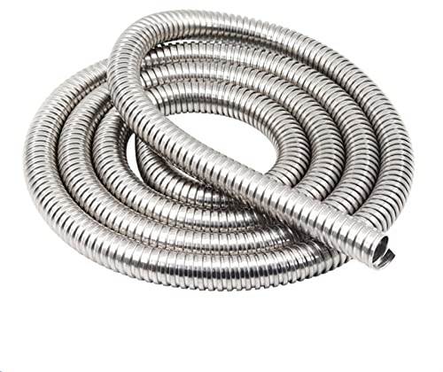 FMingNian 1 unids 1 Metro de Longitud Longitud de Acero Inoxidable 304 Tubo de Metal Cable de Alambre de Manguera roscado Tubo Flexible Manguera de protección de Manguito (tamaño : ID 32mm x 1M)