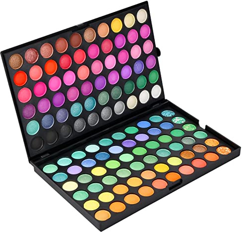 Lidschatten Palette, Lidschattenpalette Bunt 120 Farben Lidschatten Make up Kit Set, Mutig und Brillant, Lebendig - Pattern 1