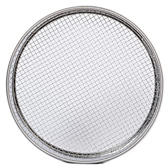 Setaccio per terreno da giardino, setaccio da 25,4 cm, per sabbia e terriccio (schermo a rete da 1/4)