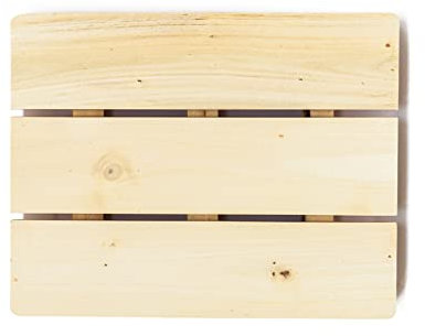 IVEI Wooden DIY Blank Name Plate Base Wood Sheet Craft - Plain Wooden Board Cutouts for Painting Wooden Sheet Craft, Decoupage, Resin Art Work & Decoration (Rectangle)