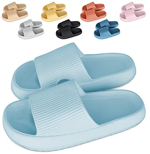 Cozislides Original Cosify moln tofflor Cloudyzz tofflor supermjuka Airfloppy tofflor halkfria badtofflor unisex badtofflor öppen tåseparator sommar flip flops