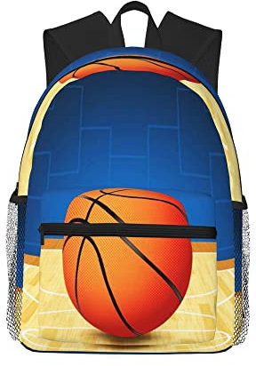 SJOAOAA Reise Laptop Rucksack Anti Diebstahl Rucksäcke Basketball Court Reise Rucksäcke Business Arbeitstasche 15,6 Zoll Computertasche für Männer Frauen Erwachsene, Siehe Abbildung, Einheitsgröße
