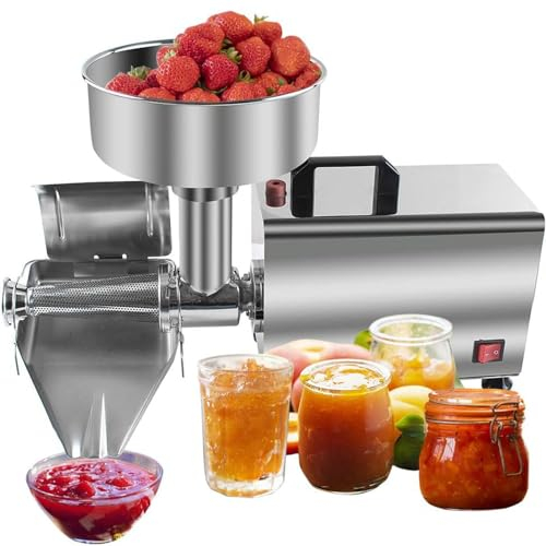 ROGHA Kommerzielle elektrische Tomatensiebmaschine, Lebensmittelmahlpresse, 370-W-Edelstahl-Sauce-Maker-Maschine