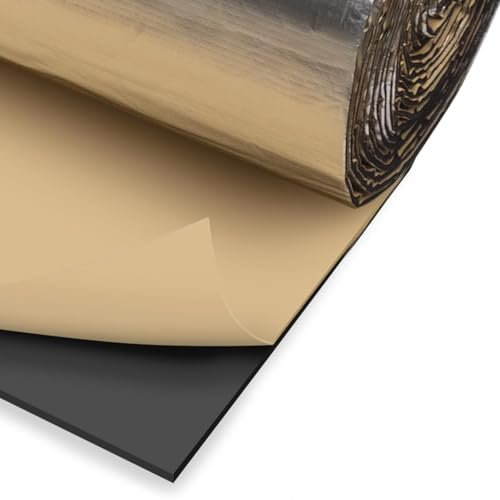 Panneau Isolant Autocollant En Aluminium Autocollant De 10 Mm, Film Isolant En Caoutchouc, Pour Sols, Toits, Portes De Garage Et Camping-cars(10mm)