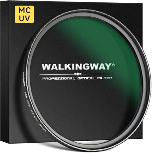 Walking Way MC UV Filter 46mm Ultra Slim Camera Lens Protector | Multi Nano Coating Reduces UV Effects, Protects Lens, Ultra-Thin MRC Glass for Vignetting-Free Shots, Clear Photos