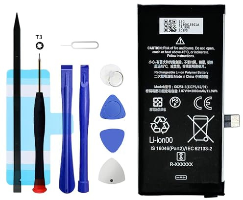 Vvuilsty G025J-B - Batería de Repuesto para Pixel 4A 4G, batería de 0 ciclos Compatible con Google Pixel 4A G025J G025N con Kits de Herramientas de reparación