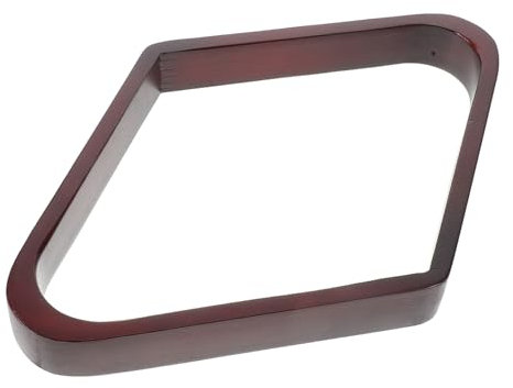 KOMBIUDA Holz Billardkugelständer Vintage Design Massivholz Rautenförmiges Rack Tisch Poolkugelhalter Für Standard Bälle Snooker Billardtisch Zubehör