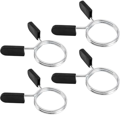 Barbell Clips Olympic Barbell Clamps Collars 2 Inches Weight Bars Lock Dumbbell Spring Clips Circlip Fitness Weightlifting Buckle 4 Pack