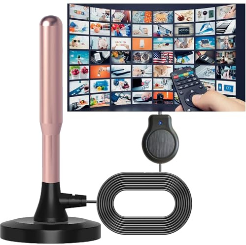 Antenna TV Interna DVBT2 Antenna TV EsternoWavemax Festberg Hitenna TV Antennes,Rewave Antenna 2025, antenna per interni con segnale forte, antenne Smart TV 30dBi per esterni HD/4K (HD02)