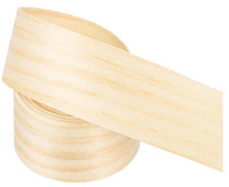 PATIKIL 38mm Pine Edge Banding,3 Meters Wood Veneer Tape Pre-glued | Flexible Plywood Edge Banding,with Hot Melt Adhesive,for Furniture Restoration,10 ft