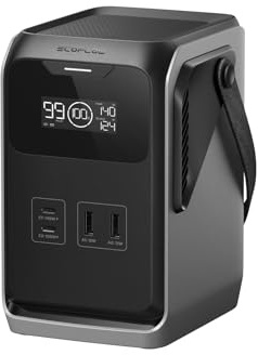 Estación de energía portátil ECOFLOW Trail 200 DC 192 Wh, Generador solar | Baterías LFP, Generador solar de 220 W, carga rápida, 4 puertos de salida, resistente, para camping, viajes, emergencias