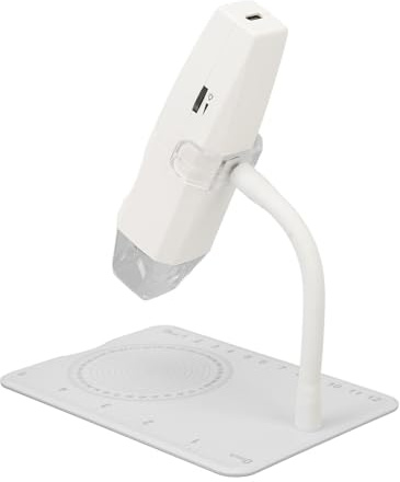 Asixxsix Wireless Digital Microscope 50X-1000X Magnification Handheld USB HD Inspection Camera with Adjustable Stand and 8 LED Lights, Compatible with Ios Windows