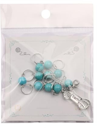 Row Counter Crochet Chain - Creative Mesh Counting Pendant, Useful Accessories for Crochet Knitting, Handmade Marker for Craft Projects, Jewellery Craft Accessories for Weaving, Sewing, DIY, Arts and