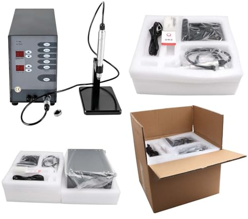 SIEEOUR Saldatrice ad A-rco ad Argon Pulsato Semiautomatica Multifunzionale 100w, Macchina per Saldatura a Punti per Gioielli Permanente,Kit Portatile con Basso Rumore,Per Riparazione di Gioielli