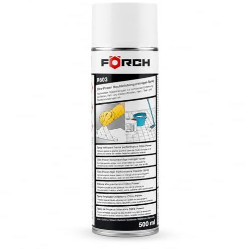 FÖRCH Eliminador de Adhesivos y Pegamento Citro-Power, Limpiador Intensivo Cítrico para Grasa, Resina y Alquitrán, Spray 500 ml