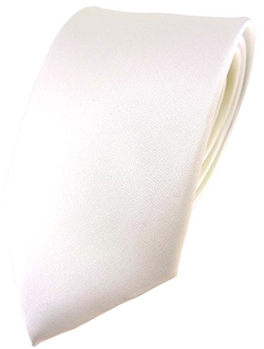 TigerTie Satin Seidenkrawatte in verschiedenen Farben einfarbig Uni - Krawatte 100% Seide - Breite 8 cm