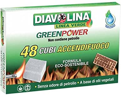 DIAVOLINA GREENPOWER ECO ACCENDIFUOCO 48 CUBETTI