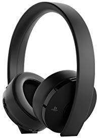 Sony, Casque PS4 Sans Fil Officiel, Accessoire PlayStation 4, Compatible PS VR, Audio 3D, Édition Gold, Couleur : Noir