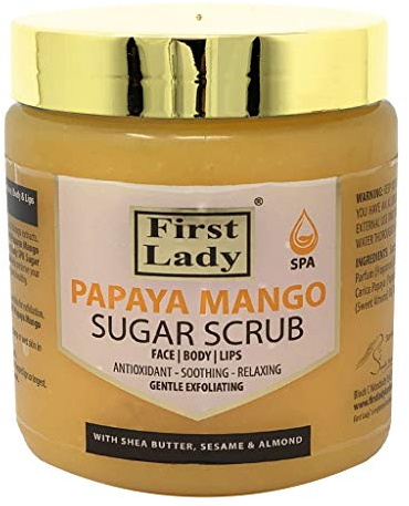 First Lady SPA Papaya Mango Sugar Scrub 500 ml für Gesicht, Körper und Lippen