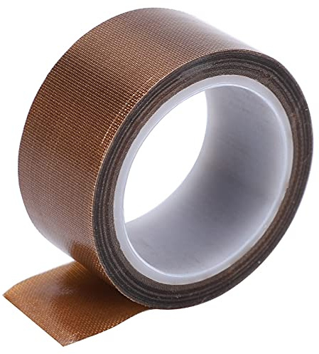 LiebeWH PTFE Band 10M Hochtemperatur Gewebeband Isolierklebeband Vakuumsiegelmaschine Verbrauchsmaterial für Siegelarbeiten(Thickness 0.13*width 13mm*length 10m)