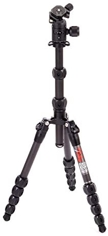 3 Legged Thing Legends Ray Kit Carbon Fibre Tripod - Travel-Friendly, Adjustable Camera Tripod with 3 Detachable Legs and Multiple Mounting Points (RAYKITDARK)