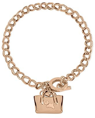 RADLEY Ladies 18ct Rose Gold Plated Handbag Double Link Bracelet RYJ3224S