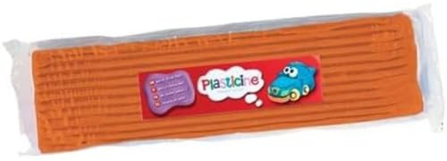 The Original Plasticine, One Colour Slab 400g - Sienna, Modelling Clay for Professional Animators and Model Makers, Easy to Shape and Mould, Make Sculptures, Models and Stop-Motion Animations