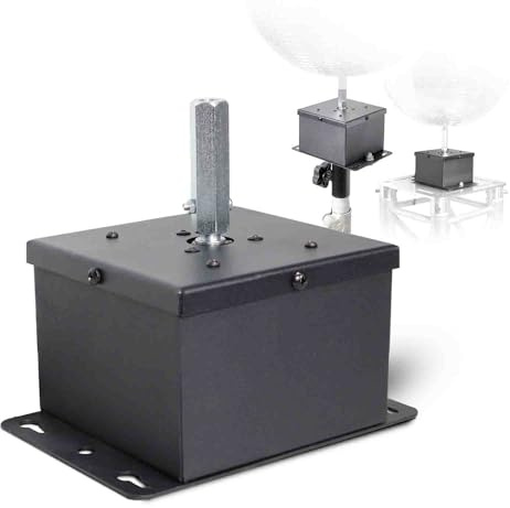 Prox X-MOTOS-BL MOTOS Universal Upright Mirror Ball Oscillating 1RPM Motor – Mounts up to 30 Mirror Balls Black Finish