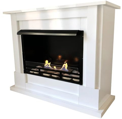 Kaminbau Mierzwa Ethanolkamin Gelkamin Lukas Deluxe Royal Weiß