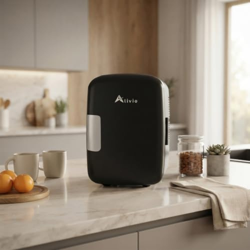 Alivio 4L Portable Mini Fridge - Compact & Efficient Cooling Solution for Home, Office, or On-the-Go (Black)