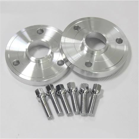 Auto Distanzscheiben 2 Stück 15/20mm Legierung Aluminium Rad Spacer PCD 3-112 CB 57,1 Für Benz Für Smart Für CABRIO Für CITY-COUPE Für FORTWO Für CABRIO Spurverbreiterungen (Size : 15mm Silver)