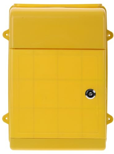 Milisten Wandmontierter Briefkasten Aus Kunststoff Mit Kleinem Fassungsvermögen Wandmontierter Sicherheitsbriefkasten Robuster Briefbehälter Für Zuhause Im Freien