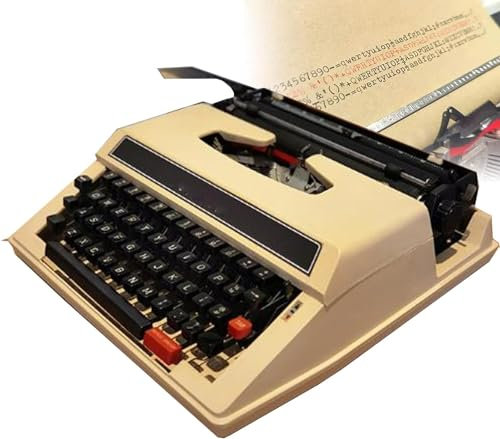 YSXXIAN Manuelle Schreibmaschine – – & Verwendung – Inklusive Farbbandsatz – Klassische altmodische Maschinen-Schreibmaschine