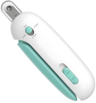 DOETYD 4-Level Adjustable Cat Nail Clippers with safety guard,Professional Cat Nail Clippers for Safe Grooming,Ideal for Kittens Puppies and Beginners（Blue）