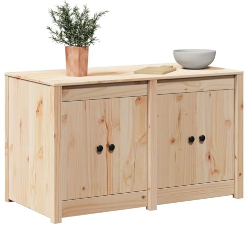 vidaXL Kitchen Cabinet with Shelf MEPPEL Brown Oak 106 x 55 x 64 cm | Loads of space for all your bits and bobs, Tough enough to handle daily use, Simple design that fits anywhere