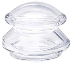 Coppettazione in silicone per massaggi cinesi, strumenti per alleviare il dolore articolare, massaggio corpo per viso/collo/schiena (M, trasparente)