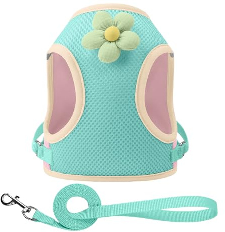 Pettorina per cuccioli, imbracatura per cani Harrnes | riflettente per gatti | Forniture traspiranti per animali domestici, cinghie per cuccioli in stile cartone animato, per viaggi