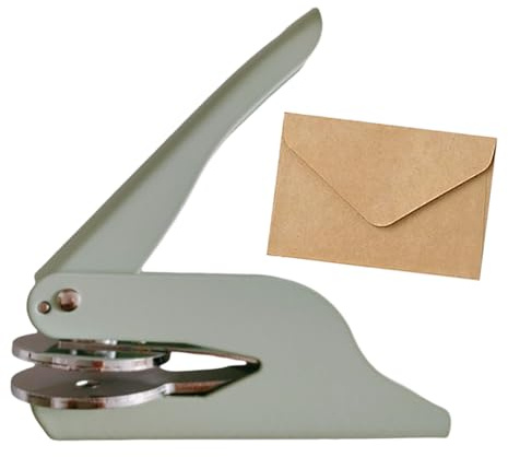 Prensa De Conexión De La Oblea - Estampilla De Impresión Para Librería,Máquina De Emboscar Portátil Para Papel, Invitaciones De Boda, Sobres, Accesorios Para El Hogar Y Para Las Mujeres