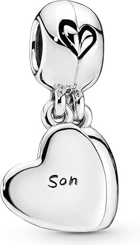 Vegaine Journée de la Mère Charms Famille Cœur Pendenti du et Perles pour Femme Compatible avec les Bracelets et Colliers