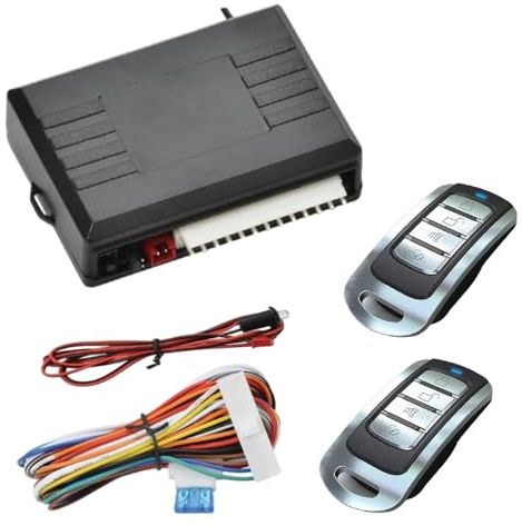 Riloer Sistema de alarma universal para coche con bloqueo centralizado remoto compatible con la mayoría de vehículos 405/T234