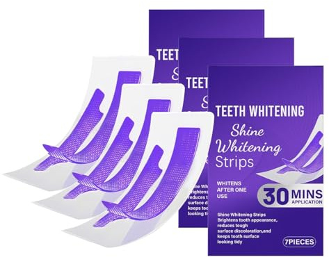 Bande Blanchiment Dentaire Violet, Bandes Blanchissantes Dents Violettes, Teeth Whitening Strips, élimine Taches Café/Thé/Vin, 30 Minutes De Résultats Visibles Rapidement (3)